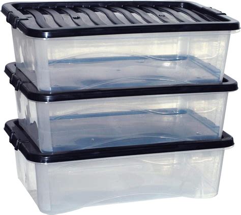 stackable storage boxes with lids